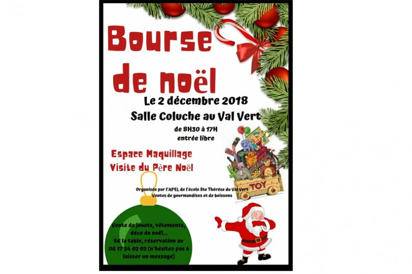 Bourse de Noël dimanche 2 décembre 2018